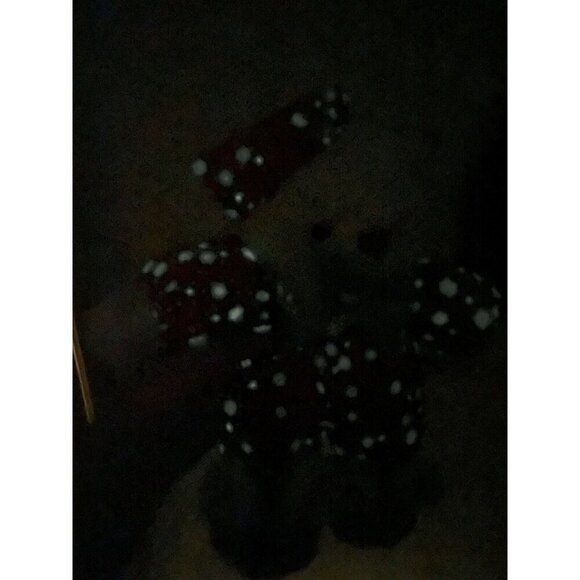 Vintage House of Lloyd 1991 Christmas Teddy Bear Plush Glow In The Dark Slippers - Picture 8 of 8